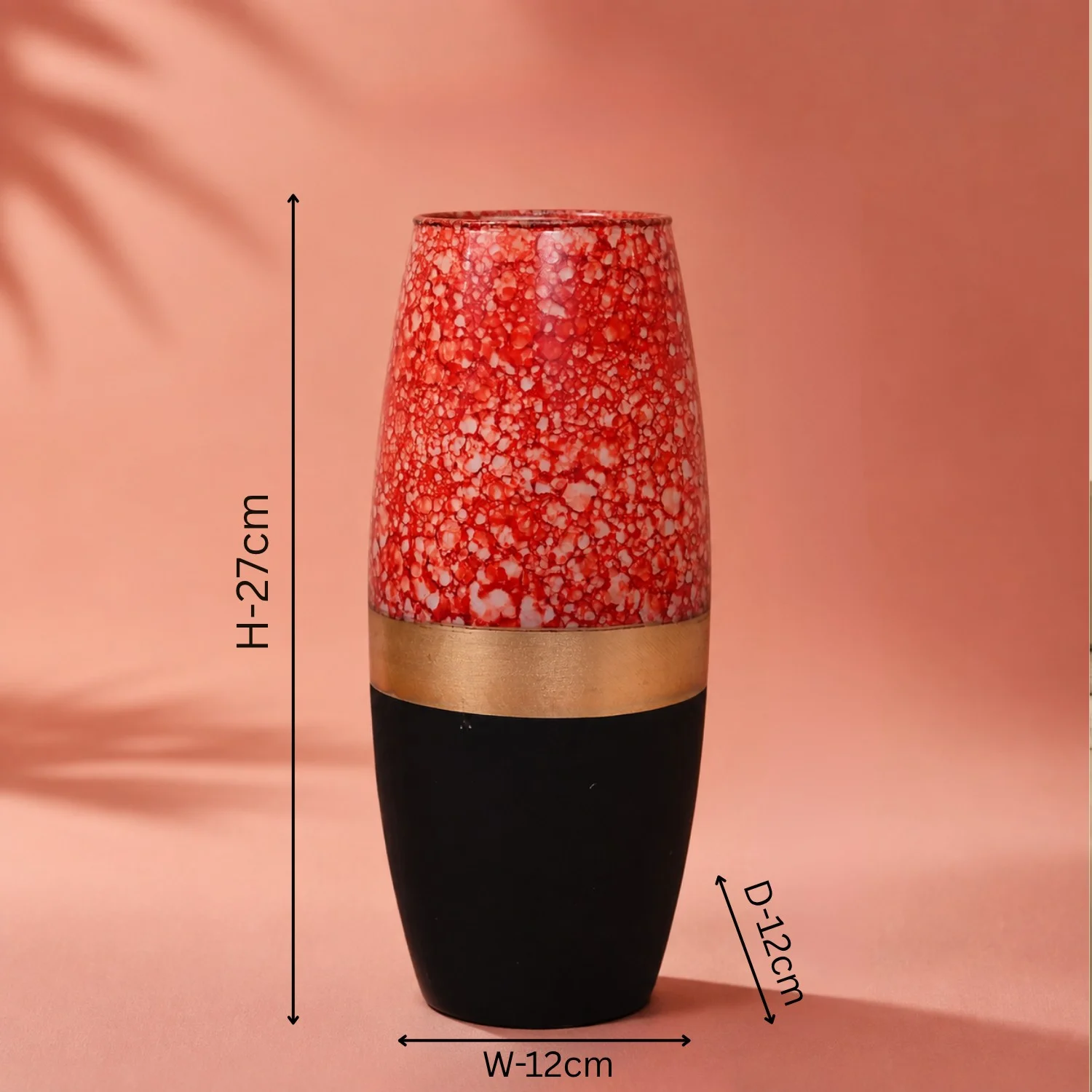 A Bold Red Patterned Accent