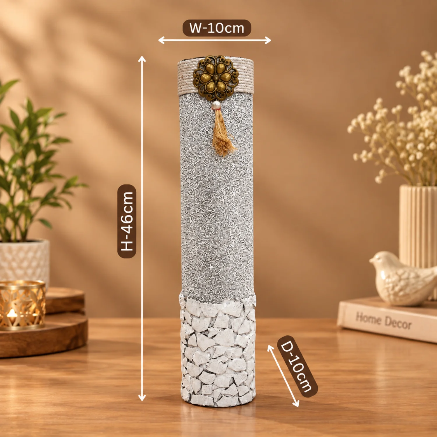 Pale Texture with Sculptural Height