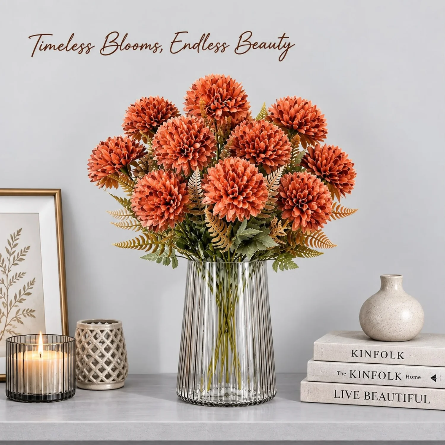 Earthy Rust and Botanical Texture