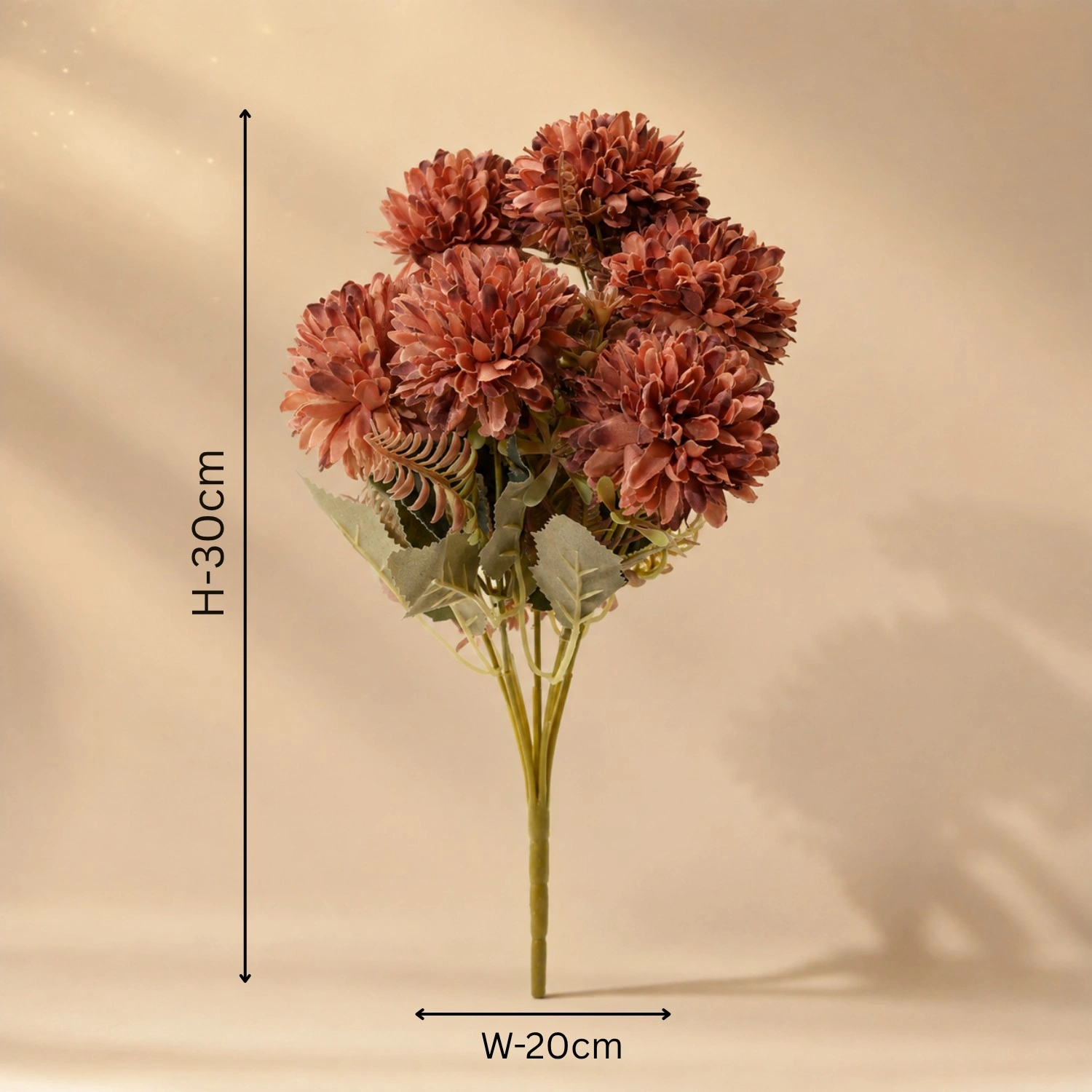 Earthy Rust and Botanical Texture