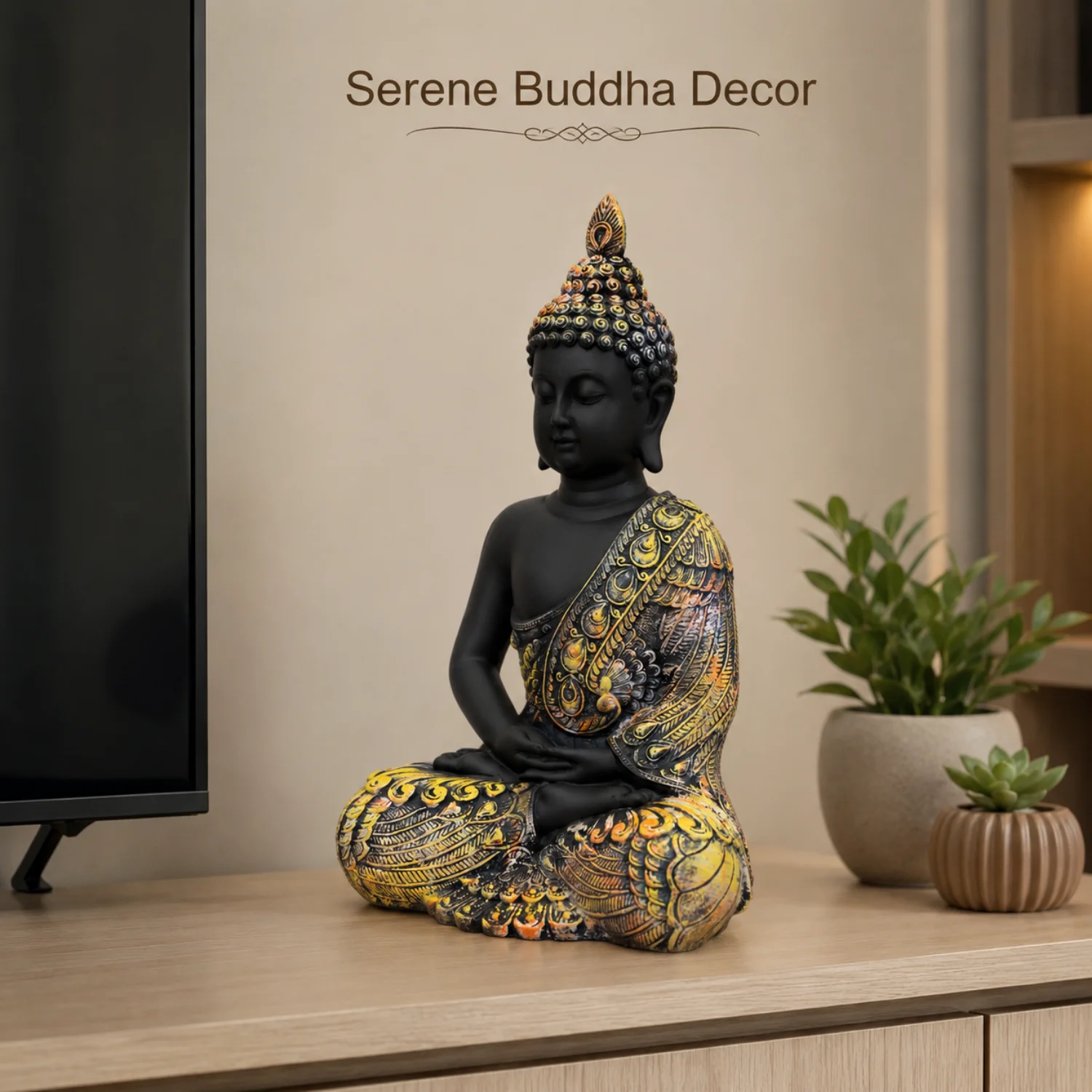 Pattern and Colour in a Meditative Pose