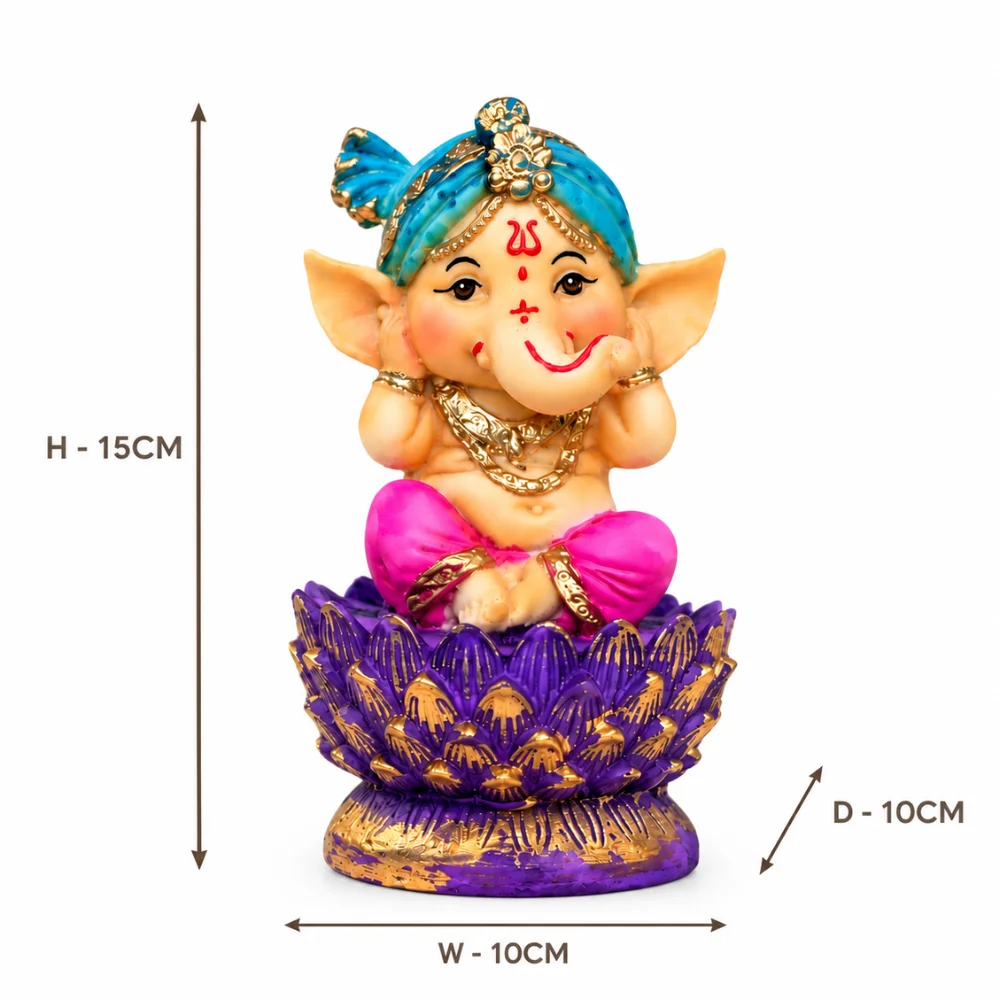 A Colourful Lotus and Listening Pose
