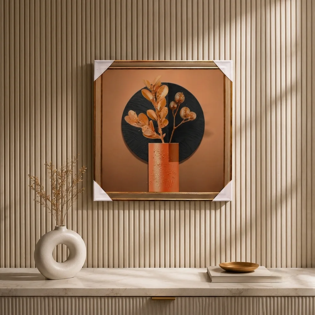 Botanical Shapes in Warm Copper