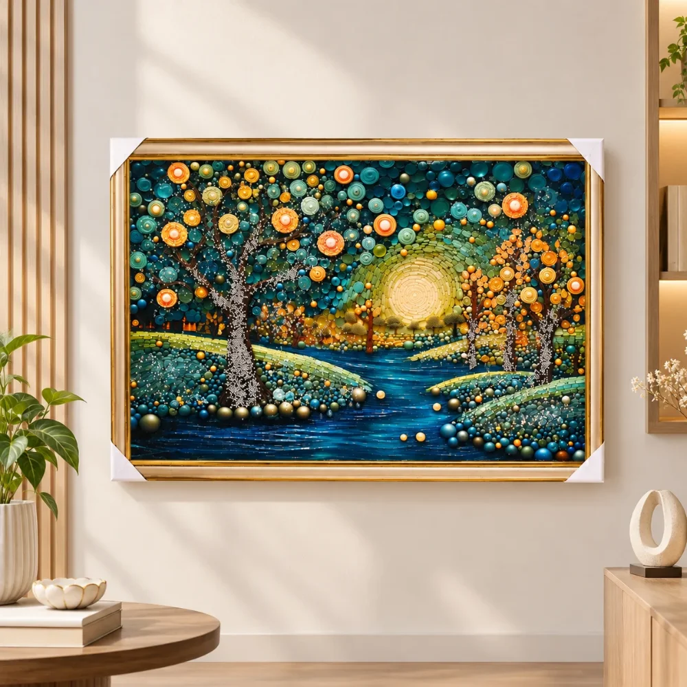 A River through an Ornamental Woodland