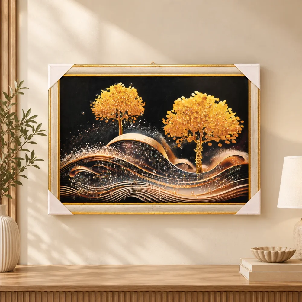 Twin Trees over Flowing Waves