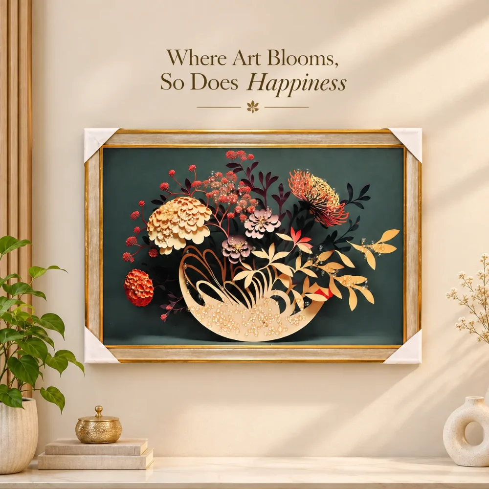 Flowers above a Golden Crescent