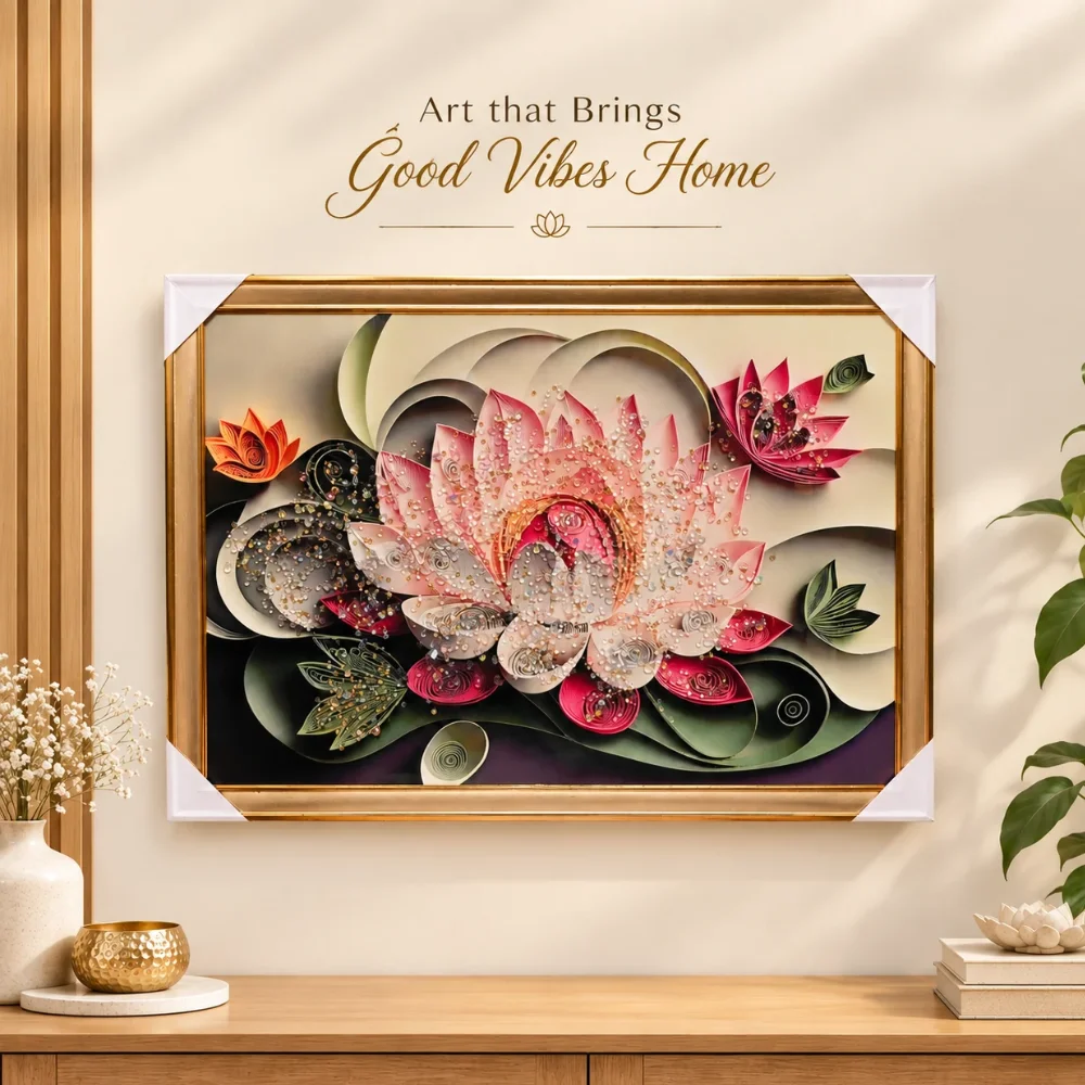 Pink Lotus Petals and Flowing Forms