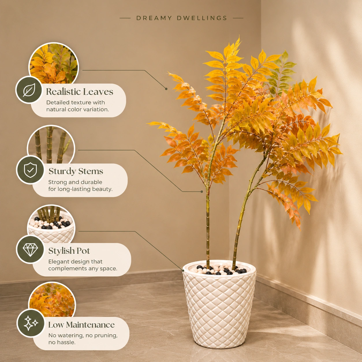 Golden Foliage for a Warm Accent