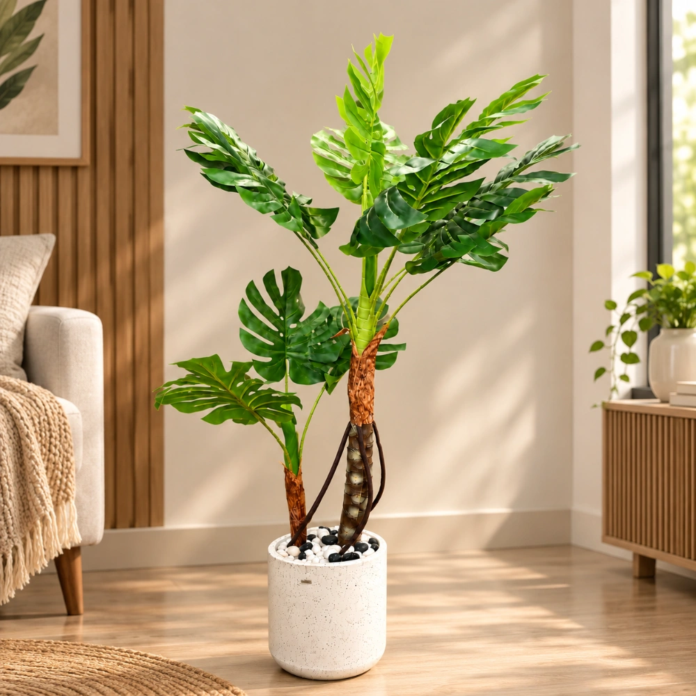Distinctive Split Leaves in Green