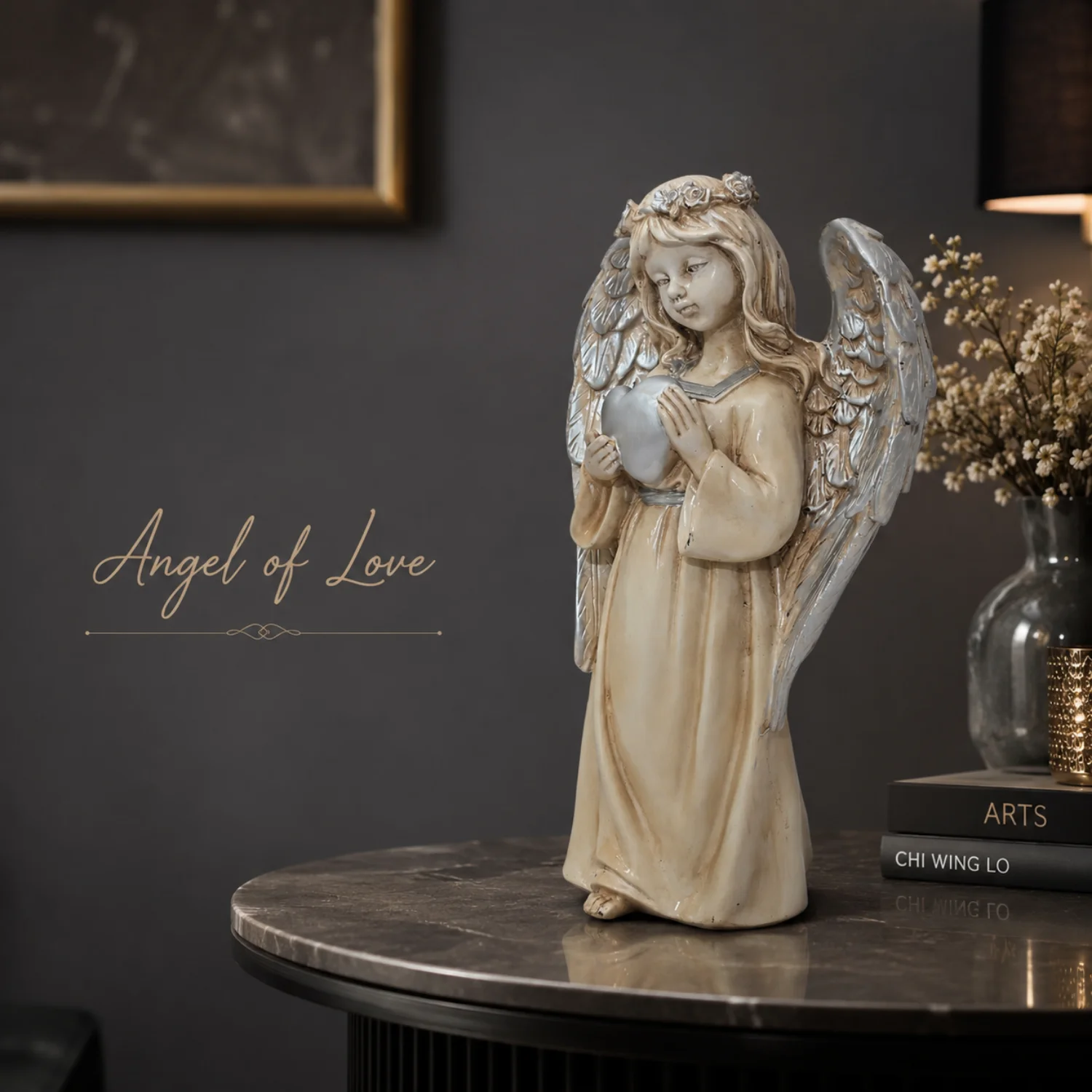 An Angel with a Heart Motif