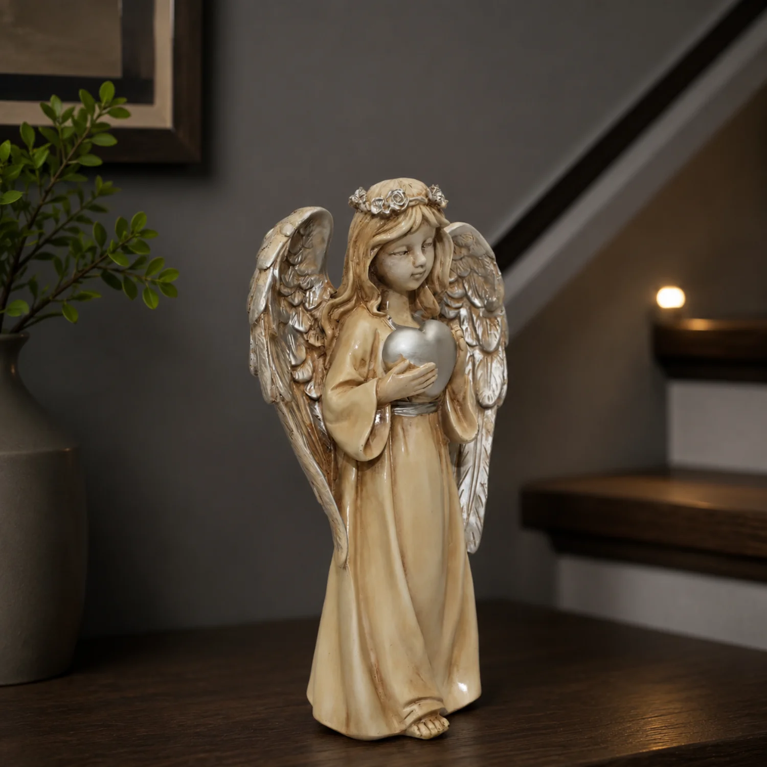 An Angel with a Heart Motif