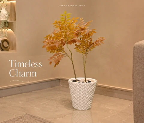 Artificial Golden Yellow Foliage Plant