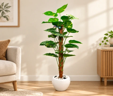 Artificial Tall Green Leaf Climbing-Style Plant