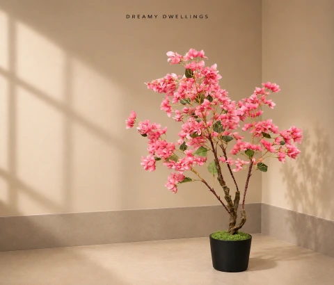 Artificial Pink Bougainvillea-Style Tree