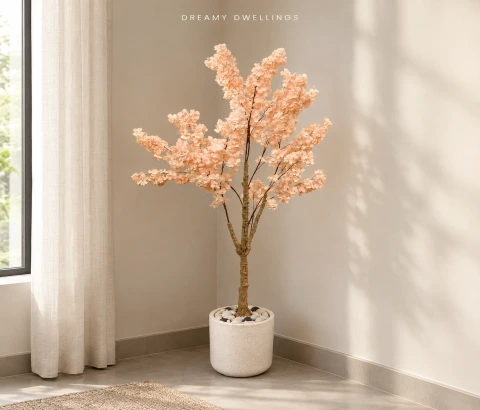 Artificial Peach Blossom Tree